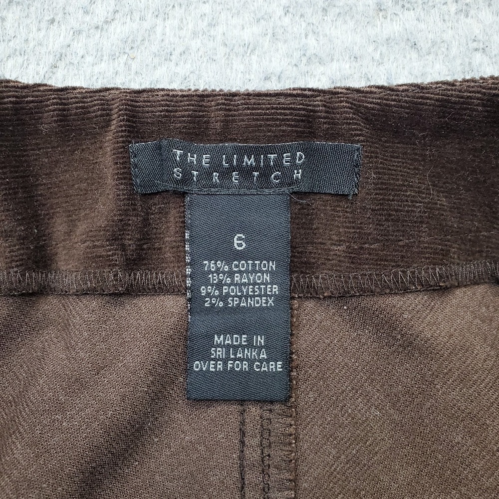 The Limited A-Line Skirt Womens Size 6 Brown Corduroy‎ Stretch Fitted Classic - Picture 5 of 8